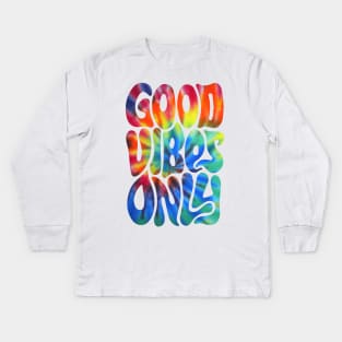 Good Vibes Only | Rainbow Kids Long Sleeve T-Shirt